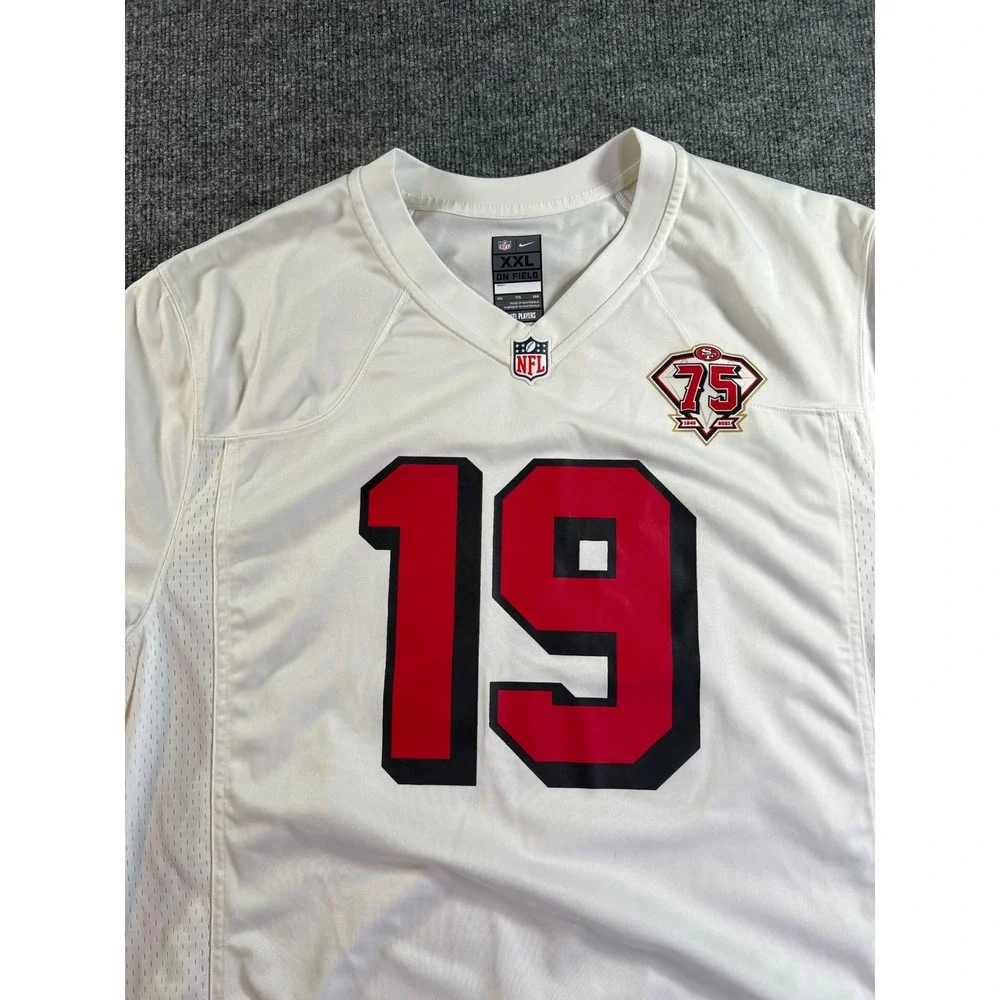 Nike San Francisco 49ers Deebo Samuel Jersey‎ Mens XXL White 75th Anniversary 19